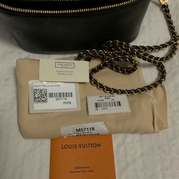 LOUIS VUITTON Monogram Ink Vanity PM Black - Picture 8 of 9